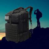 Maxbell 45L Tactical Waterproof Hunting Camping Travel Hiking Backpack Black - Aladdin Shoppers
