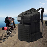 Maxbell 45L Tactical Waterproof Hunting Camping Travel Hiking Backpack Black - Aladdin Shoppers