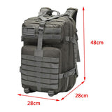 Maxbell 45L Tactical Waterproof Hunting Camping Travel Hiking Backpack Gray - Aladdin Shoppers