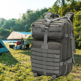 Maxbell 45L Tactical Waterproof Hunting Camping Travel Hiking Backpack Gray - Aladdin Shoppers