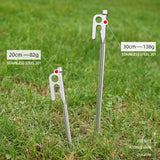 Maxbell 4x 20/30cm stainless steel Tent Nail Spike Canopy Tent Peg Stake 20cm silver - Aladdin Shoppers