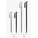 Maxbell 4x 20/30cm stainless steel Tent Nail Spike Canopy Tent Peg Stake 20cm silver - Aladdin Shoppers