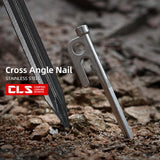 Maxbell 4x 20/30cm stainless steel Tent Nail Spike Canopy Tent Peg Stake 30cm silver - Aladdin Shoppers