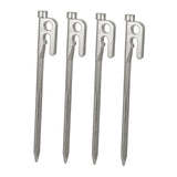 Maxbell 4x 20/30cm stainless steel Tent Nail Spike Canopy Tent Peg Stake 30cm silver - Aladdin Shoppers