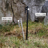Maxbell 4x 20/30cm stainless steel Tent Nail Spike Canopy Tent Peg Stake 30cm silver - Aladdin Shoppers