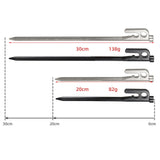 Maxbell 4x 20/30cm stainless steel Tent Nail Spike Canopy Tent Peg Stake 30cm silver - Aladdin Shoppers