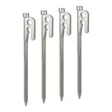 Maxbell 4x 20/30cm stainless steel Tent Nail Spike Canopy Tent Peg Stake 30cm silver - Aladdin Shoppers