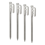 Maxbell 4x 20/30cm stainless steel Tent Nail Spike Canopy Tent Peg Stake 30cm silver - Aladdin Shoppers