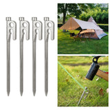 Maxbell 4x 20/30cm stainless steel Tent Nail Spike Canopy Tent Peg Stake 30cm silver - Aladdin Shoppers