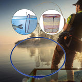 Maxbell Fishing Net Brail Head Aluminum Ring Folding Tackle Accessory Round 45cm - Aladdin Shoppers