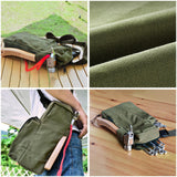 Maxbell Portable Tent Pegs Storage Bag Organizer Wind Rope Holder Camping Army green - Aladdin Shoppers