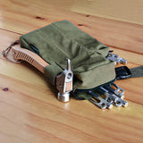 Maxbell Portable Tent Pegs Storage Bag Organizer Wind Rope Holder Camping Army green - Aladdin Shoppers