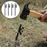 Maxbell 4pcs Steel Tent Nails Canopy Tent Peg Stake Outdoor Camping Ground Nails 25cm - Aladdin Shoppers