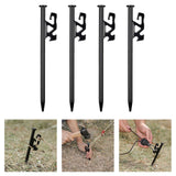 Maxbell 4pcs Steel Tent Nails Canopy Tent Peg Stake Outdoor Camping Ground Nails 25cm - Aladdin Shoppers