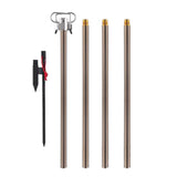 Maxbell Camping Lantern Stand Telescopic Lamp Rack for Backpacking Picnic Brown - Aladdin Shoppers
