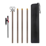 Maxbell Camping Lantern Stand Telescopic Lamp Rack for Backpacking Picnic Brown - Aladdin Shoppers