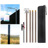 Maxbell Camping Lantern Stand Telescopic Lamp Rack for Backpacking Picnic Brown - Aladdin Shoppers