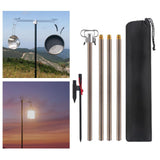 Maxbell Camping Lantern Stand Telescopic Lamp Rack for Backpacking Picnic Brown - Aladdin Shoppers