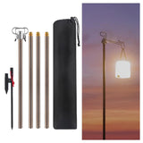 Maxbell Camping Lantern Stand Telescopic Lamp Rack for Backpacking Picnic Brown - Aladdin Shoppers