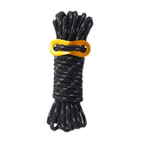 Maxbell Guy Lines Tent Cord with Adjuster 5mm 13ft for Camping Tent Tarp Black - Aladdin Shoppers