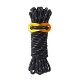 Maxbell Guy Lines Tent Cord with Adjuster 5mm 13ft for Camping Tent Tarp Black - Aladdin Shoppers