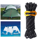 Maxbell Guy Lines Tent Cord with Adjuster 5mm 13ft for Camping Tent Tarp Black - Aladdin Shoppers