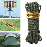 Maxbell Guy Lines Tent Cord with Adjuster 5mm 13ft for Camping Tent Tarp Green - Aladdin Shoppers