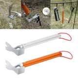 Maxbell Portable Tent Mallet Peg Puller Driver Hammer Aluminum Alloy Climbing Silver - Aladdin Shoppers