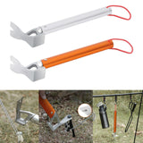 Maxbell Portable Tent Mallet Peg Puller Driver Hammer Aluminum Alloy Climbing Silver - Aladdin Shoppers
