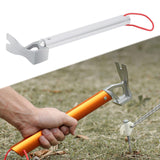 Maxbell Portable Tent Mallet Peg Puller Driver Hammer Aluminum Alloy Climbing Silver - Aladdin Shoppers