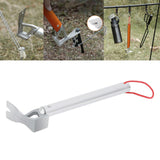 Maxbell Portable Tent Mallet Peg Puller Driver Hammer Aluminum Alloy Climbing Silver - Aladdin Shoppers