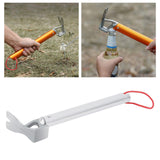 Maxbell Portable Tent Mallet Peg Puller Driver Hammer Aluminum Alloy Climbing Silver - Aladdin Shoppers