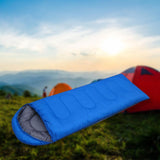 Maxbell Single Envelope Sleeping Bag Warm Polyester for Travel Men 0.95kg Blue - Aladdin Shoppers