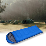Maxbell Single Envelope Sleeping Bag Warm Polyester for Travel Men 1.3kg Blue - Aladdin Shoppers