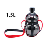Maxbell Hip Flask Wine Pot Gourd Bottle Large Capacity for Outdoor Gift 1.5L Black - Aladdin Shoppers