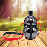 Maxbell Hip Flask Wine Pot Gourd Bottle Large Capacity for Outdoor Gift 1.5L Black - Aladdin Shoppers
