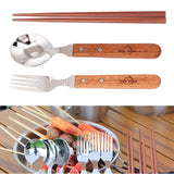 Maxbell Outdoor Camping Tableware Backpacking Home Office Wood Utensils Chopsticks - Aladdin Shoppers