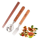 Maxbell Outdoor Camping Tableware Backpacking Home Office Wood Utensils Chopsticks - Aladdin Shoppers