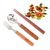 Maxbell Outdoor Camping Tableware Backpacking Home Office Wood Utensils Chopsticks - Aladdin Shoppers