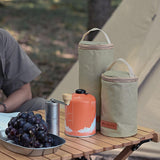 Maxbell Gas Canister Bag Multi-Function Portable Carry Case for Outdoor Backpacking 12.5x20cm - Aladdin Shoppers