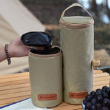 Maxbell Gas Canister Bag Multi-Function Portable Carry Case for Outdoor Backpacking 12.5x20cm - Aladdin Shoppers