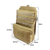 Maxbell 3L Hydration Backpack Molle Vest Pouch Camping Outdoor Water Bag Tan - Aladdin Shoppers