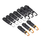 Maxbell 10 Pieces Tarp Clips Clamp Awning Tighten Tent Snaps with D Carabiners - Aladdin Shoppers