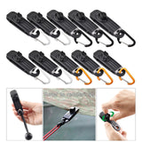 Maxbell 10 Pieces Tarp Clips Clamp Awning Tighten Tent Snaps with D Carabiners - Aladdin Shoppers