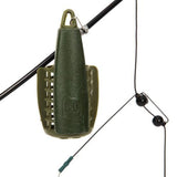 Maxbell Carp Fishing Feeder ABS Bait Thrower Green Holder Coast Fishing Supply 70g - Aladdin Shoppers