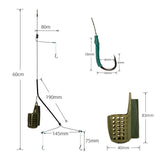 Maxbell Carp Fishing Feeder ABS Bait Thrower Green Holder Coast Fishing Supply 70g - Aladdin Shoppers