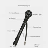 Maxbell Light Bicycle Pump Front Fork Inflator for Presta Schrader Valve Tire Tyre - Aladdin Shoppers