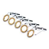 Maxbell 5x Fishing Rod Tip Guide Ring Set Circle Pole Repair Kit 9 Size Gold - Aladdin Shoppers