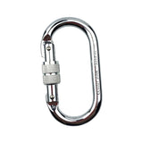 Maxbell Rock Climbing Carabiner Alloy Locking Clip Lock Connector for Caving Silver - Aladdin Shoppers