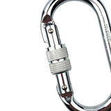 Maxbell Rock Climbing Carabiner Alloy Locking Clip Lock Connector for Caving Silver - Aladdin Shoppers
